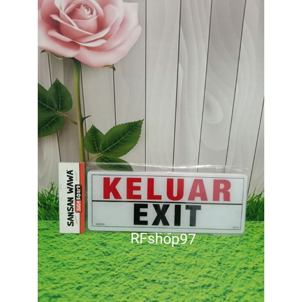 

AKRILIK KELUAR-EXIT SIGN BOARD MURAH BERKUALITAS