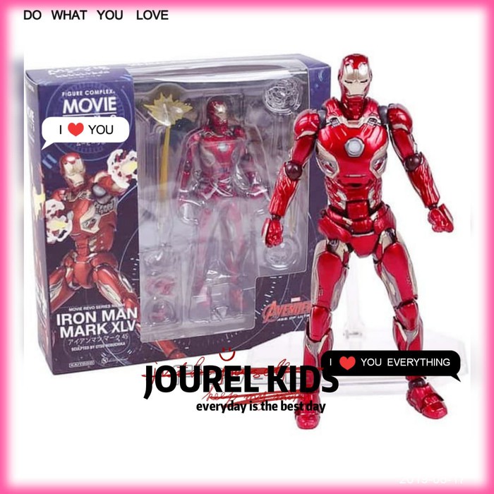 JK -  Revoltech Iron Man Kualitas Super shf ironman yamaguchi action figure