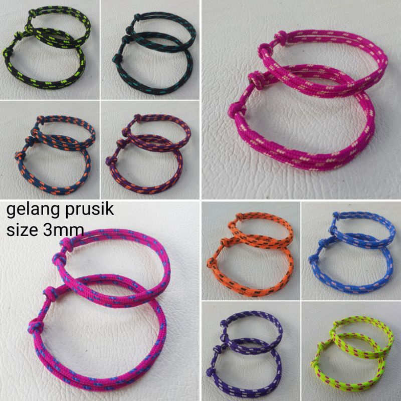 Gelang Tali Prusik 3mm gelang prusik gelang couple gelang prusik handmade