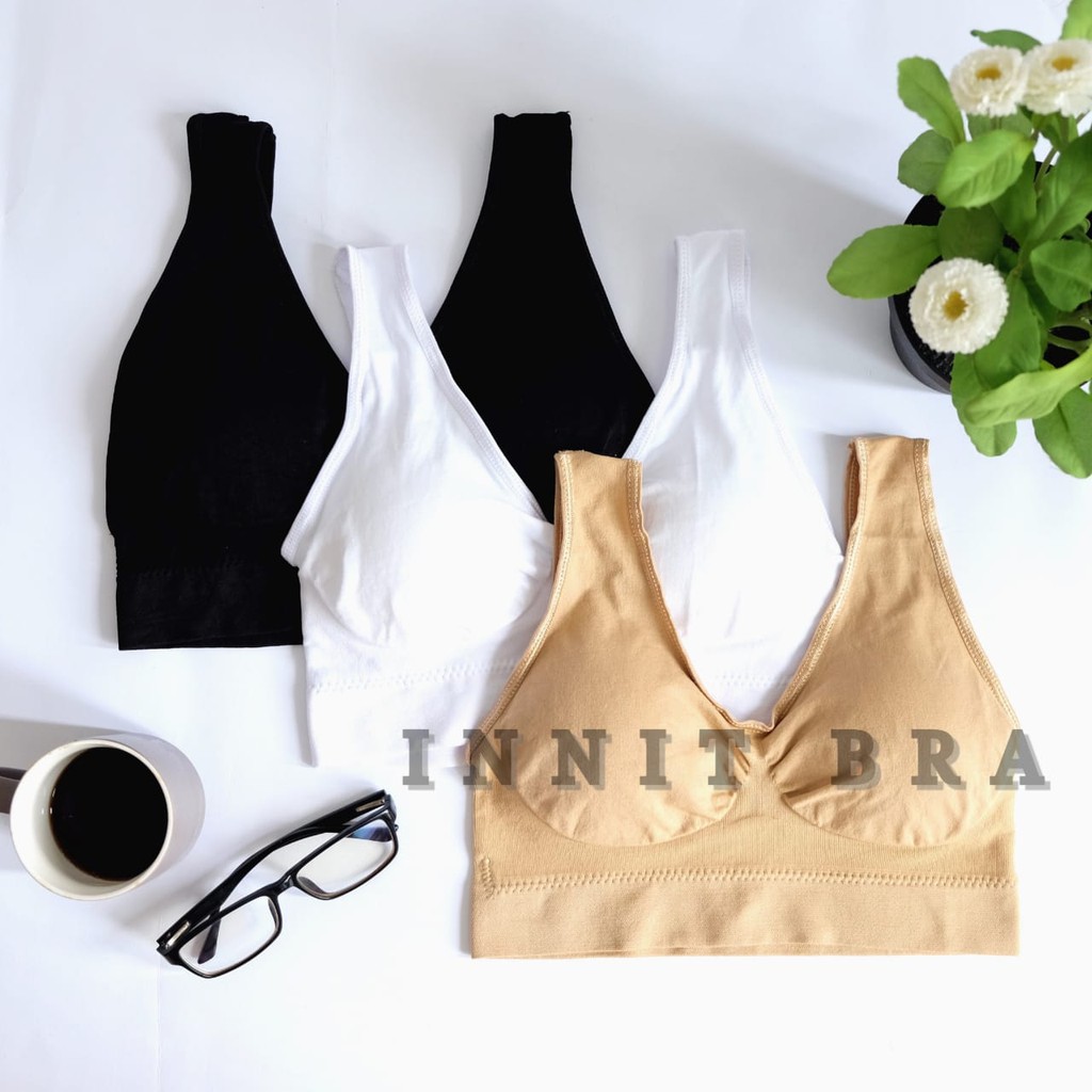 INNIT BRA CLASSIC - 3pcs bra tanpa kawat