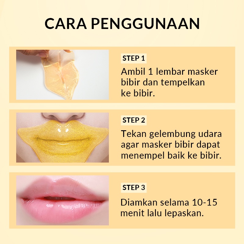 ★ BB ★  BIOAQUA × UNNY 24K Gold Moisturizing Essence Lip Mask 6g - Perawatan Bibir - BIO AQUA