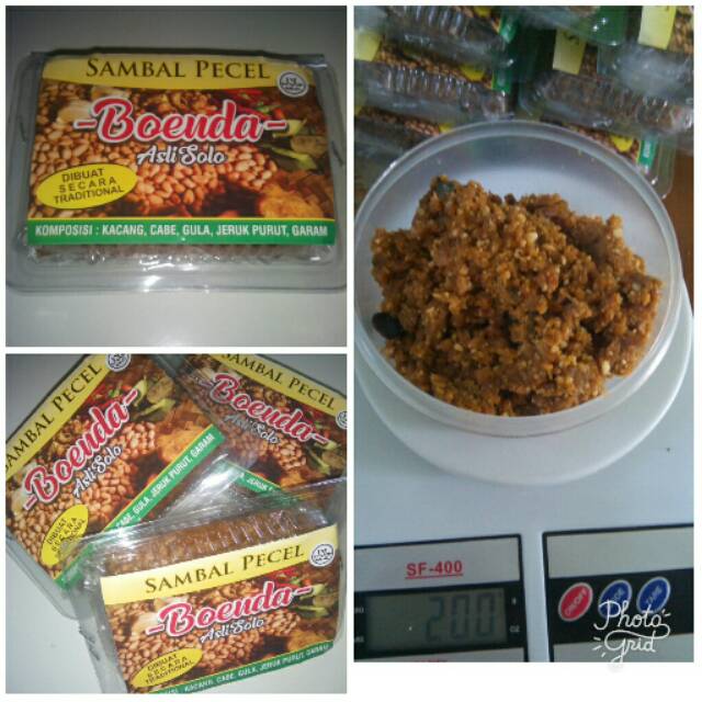 

Sambel pecel solo murah isi 200gram dibuat dengan asli kacang