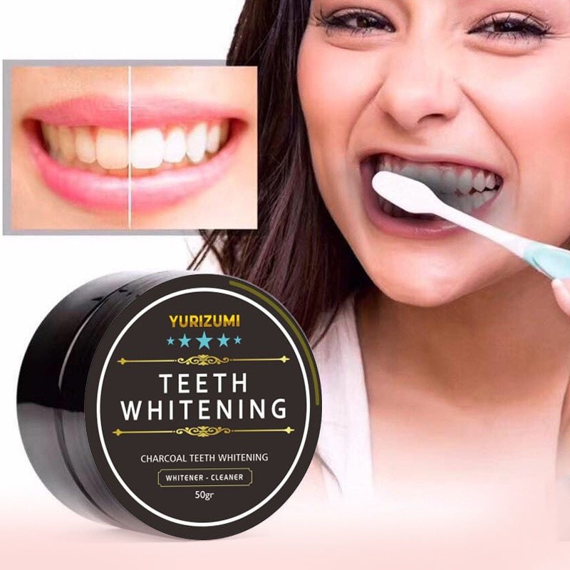 Beauty Jaya - BISACOD Pemutih Gigi Alami Teeth Whitening By Yurizumi Actived Charcoal Powder Pemutih Gigi Kuning 30gr