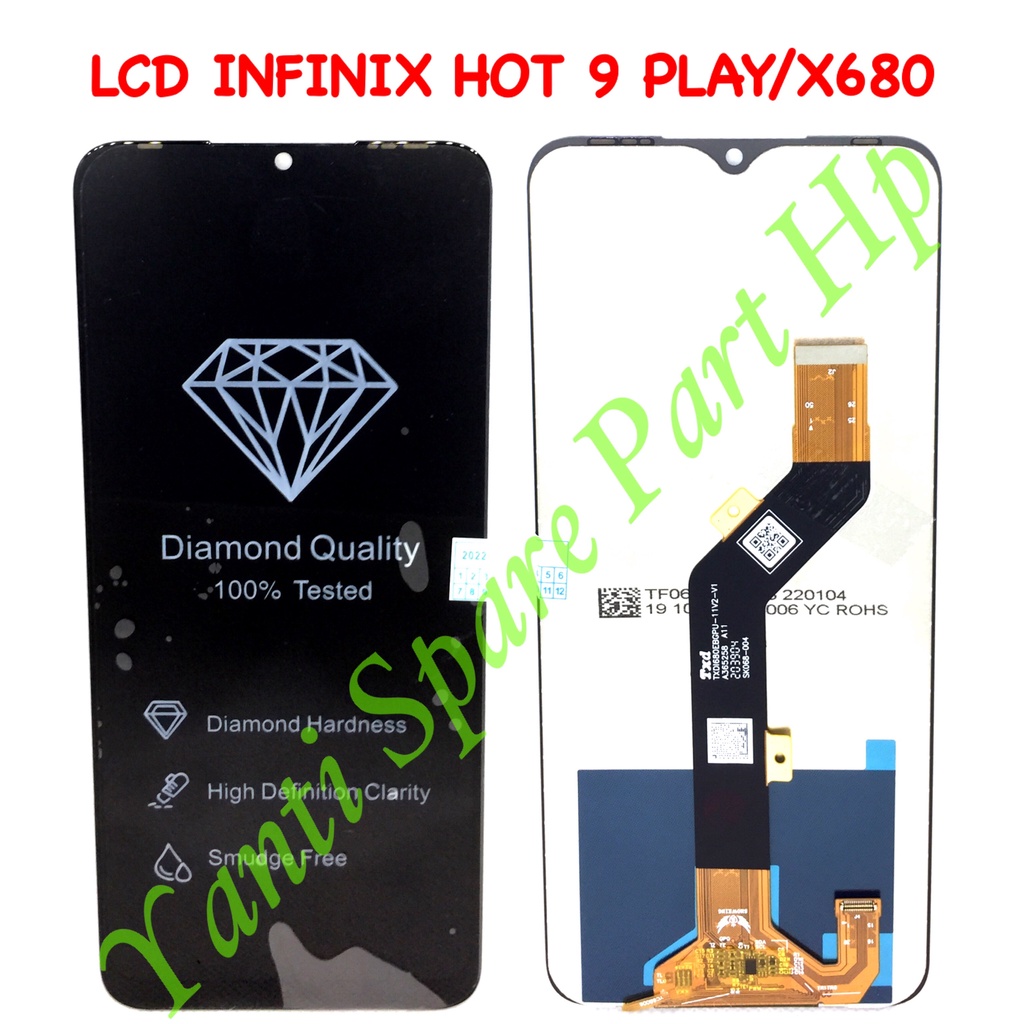 Lcd Touchscreen Infinix HOT 9 Play X680 Fullset Original New