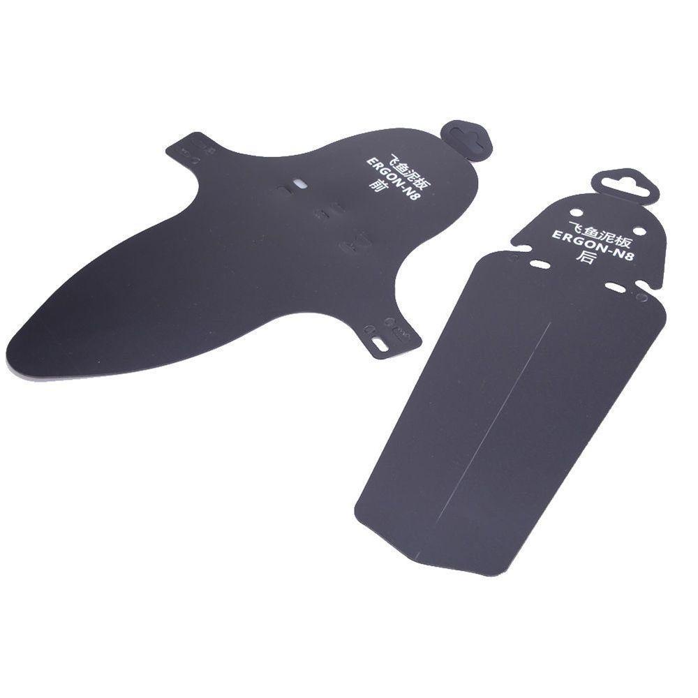 R-FLOWER 2pcs /Set Sepeda Jalan Spakbor Plastik Bersepeda Aksesoris Flaps Sayap Portable Mud Guard