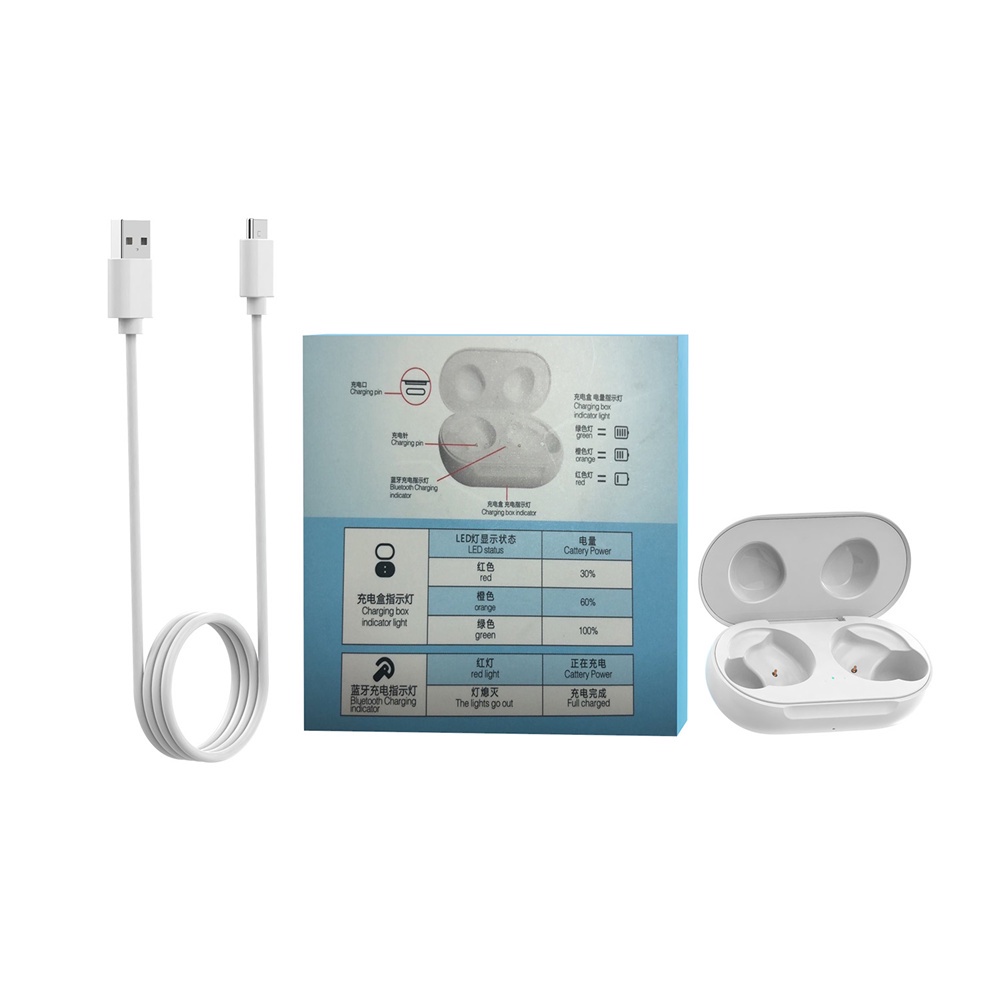 Kotak Charger Earbuds Wireless Bluetooth Pengganti Untuk Samsung Galaxy Buds + Sm-R175 / Galaxy Buds Sm-R170