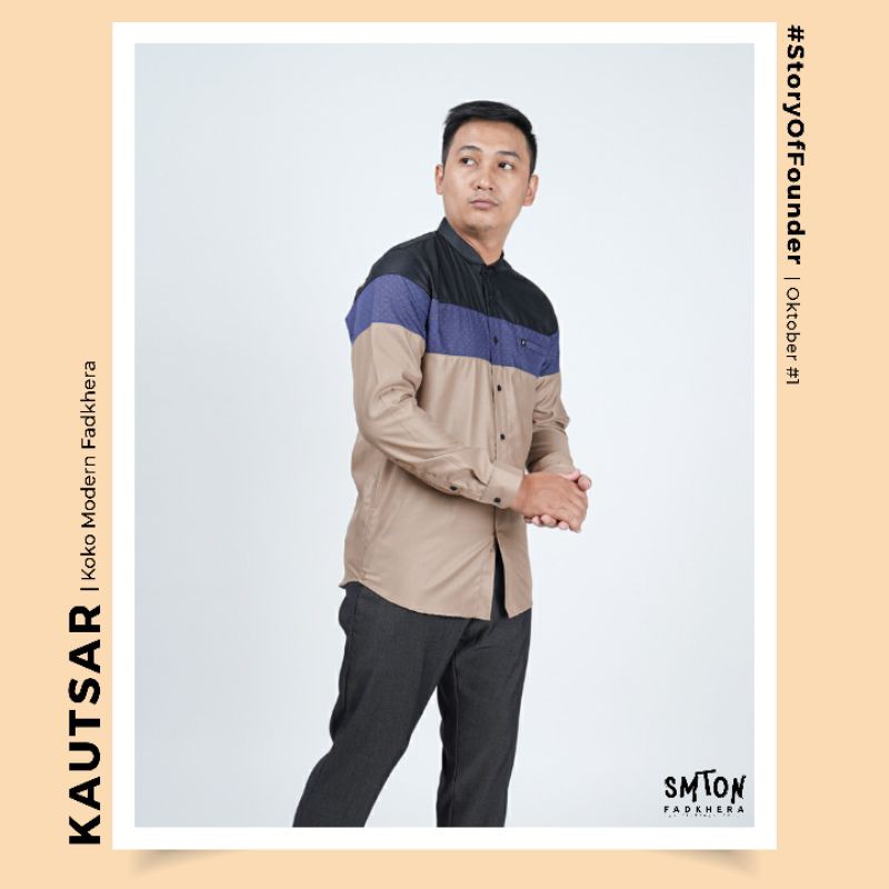 Koko Fadkhera KAUTSAR LONG Kemeja Koko Modern Fadkhera Baju Koko Pria
