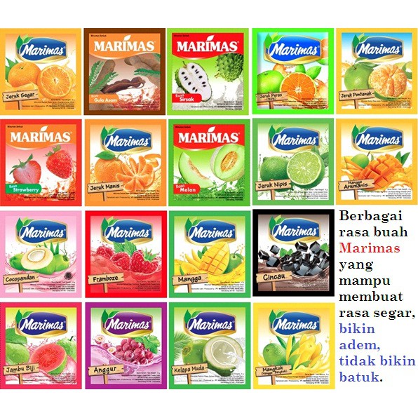 

MARIMAS Minuman Serbuk MARIMAS All Varian Semua Rasa 10pcs x 7gr