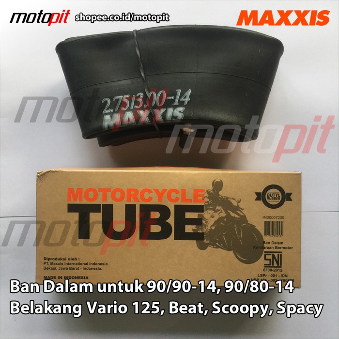 Maxxis TUBE 2.75/3.00-14 90/90-14 Ban Dalam Motor Vario Beat Scoopy Spacy FI