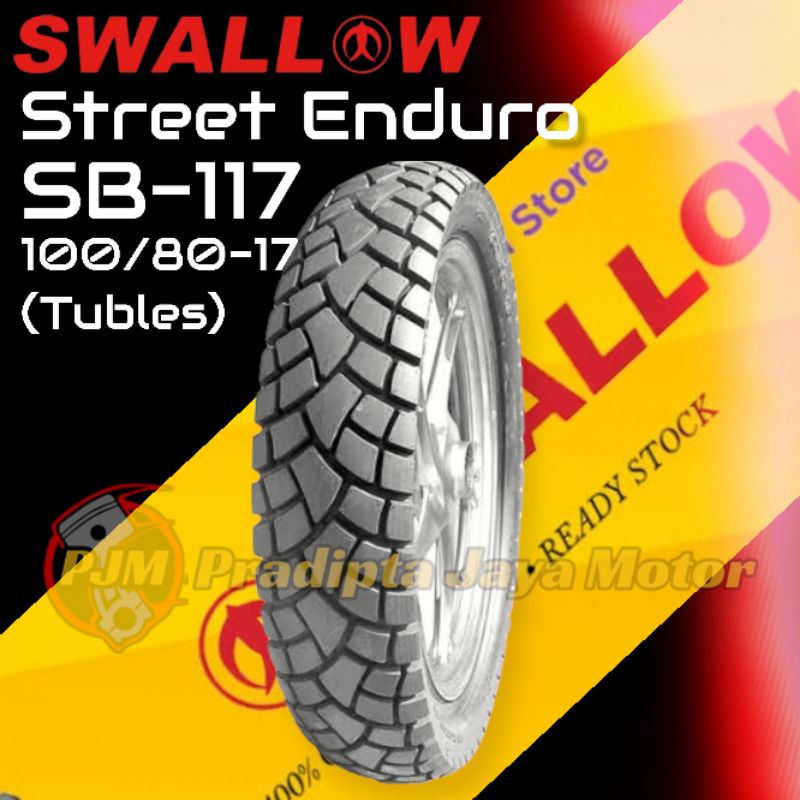 Ban Luar Swallow SB117 Street Enduro 100/80-17 100 80 Ring 17 Tubles