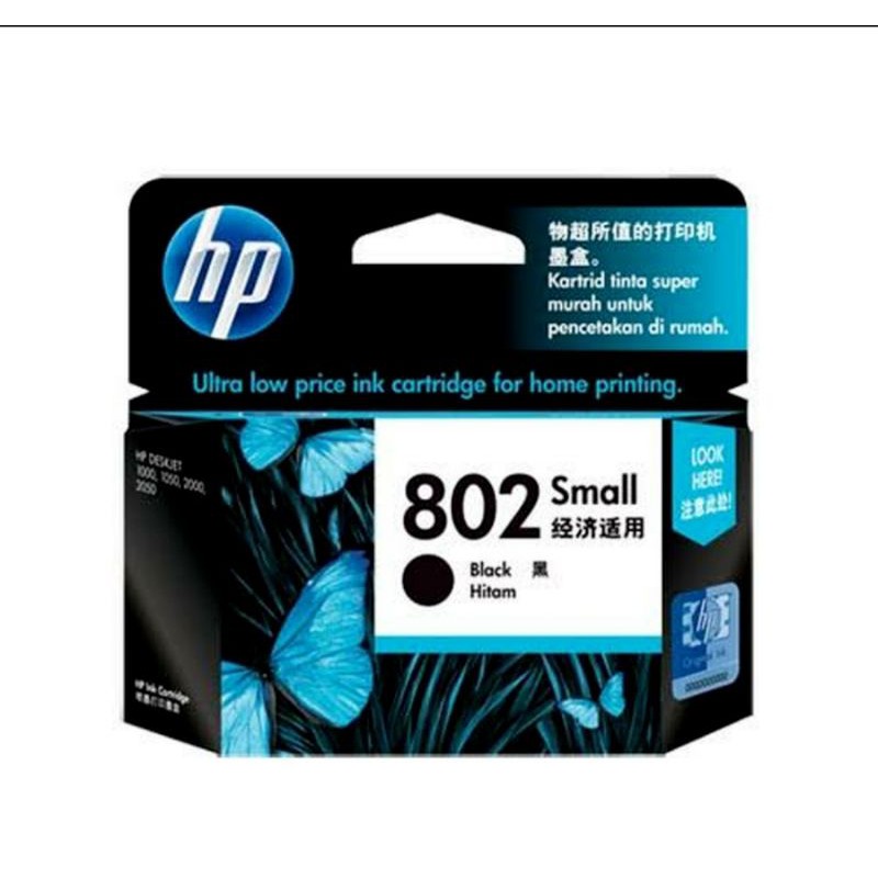 Tinta Cartridge hp 802 Black Original