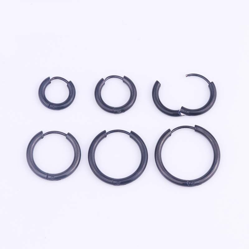 1pc Anting Tindik Hidung / Bibir / Telinga / Tulang Rawan Telinga Bahan Surgical Steel Ukuran 8-20mm