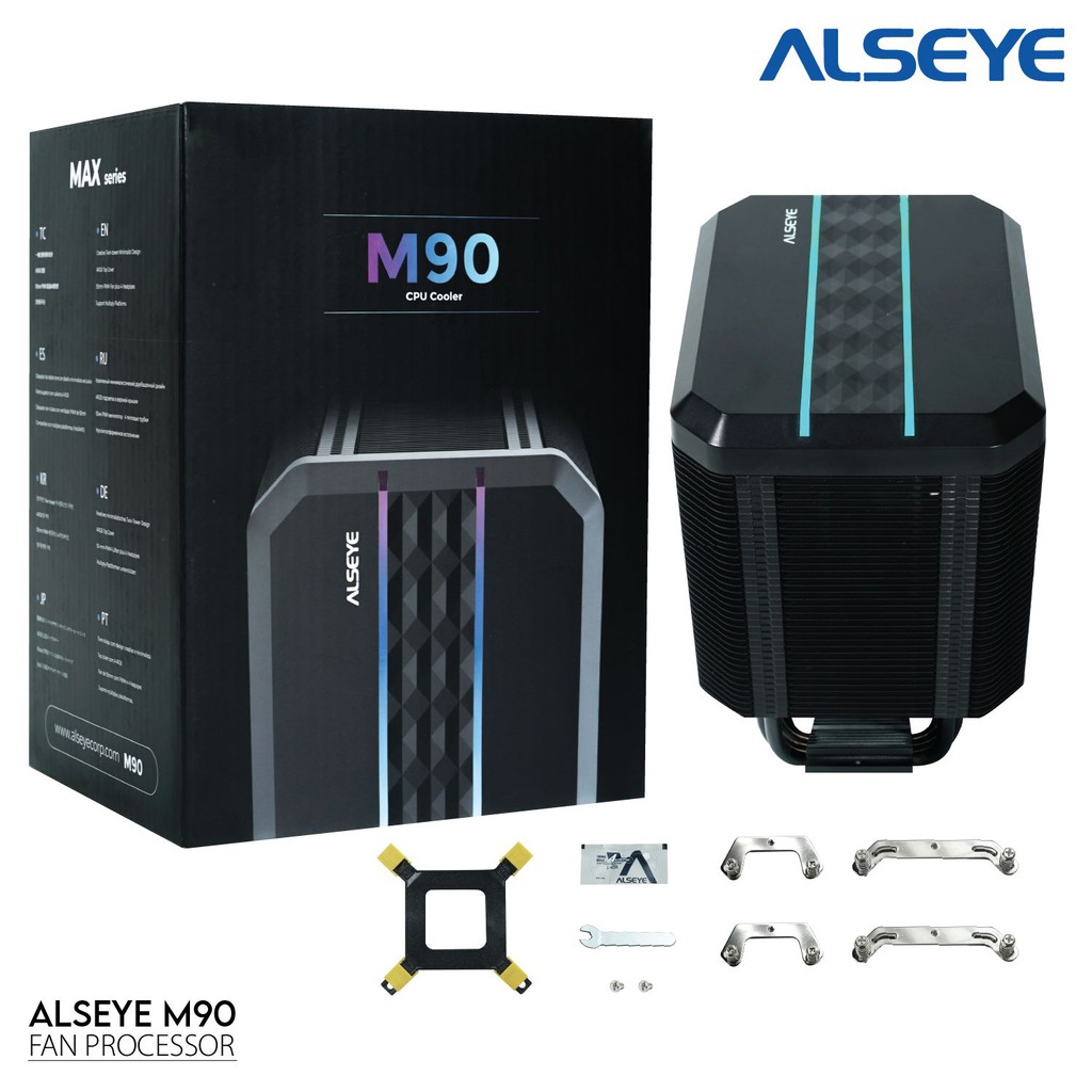 Alseye M90 CPU Cooler Fan Max-series ARGB Support LGA 1700