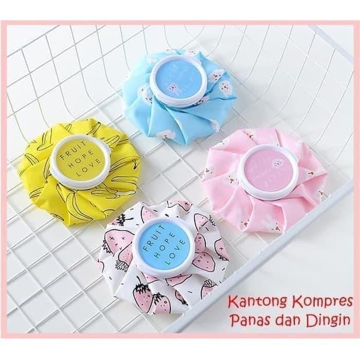 Kantong Kompres Es Dingin Panas Mini Hot Cold Compress Ice Packs Motif Banana Blue dog anak dewasa