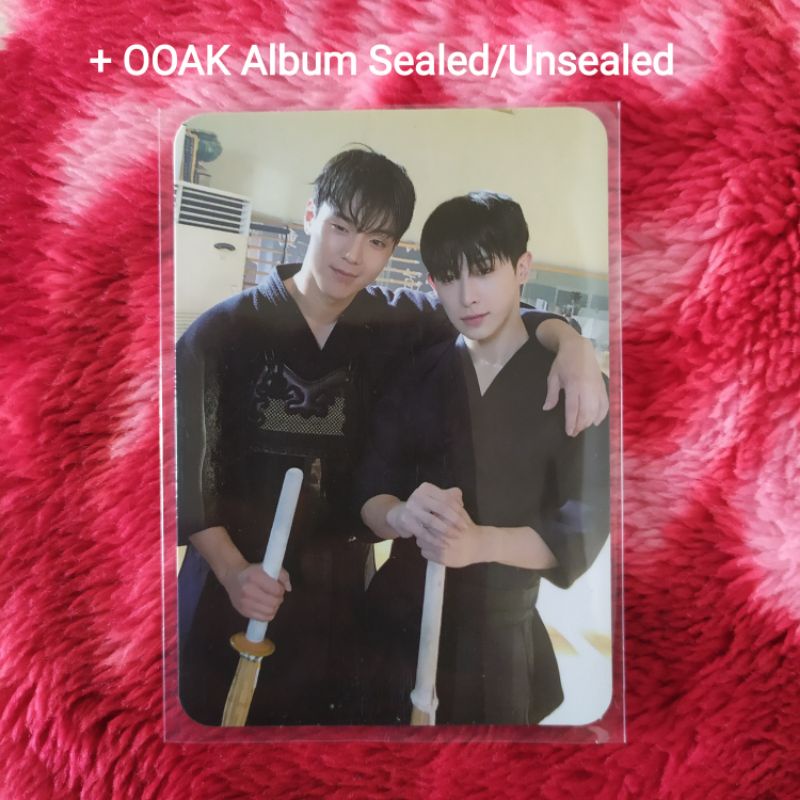 Photocard Monsta X Unit Shownu Wonho Kendo + Album One Of A Kind Sealed/Unseald