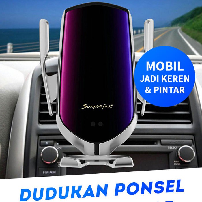 Dudukan Ponsel Sensor Pintar Wireless Charge