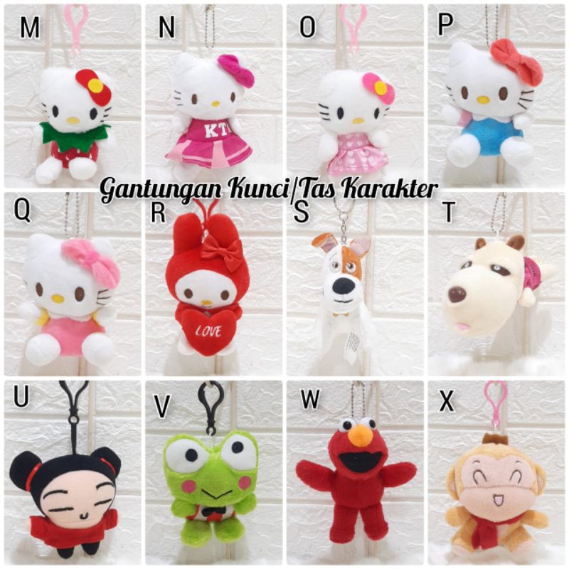 Gantungan Kunci Karakter Gantungan Tas Lucu Gantungan Karakter Nailong Dino kuning