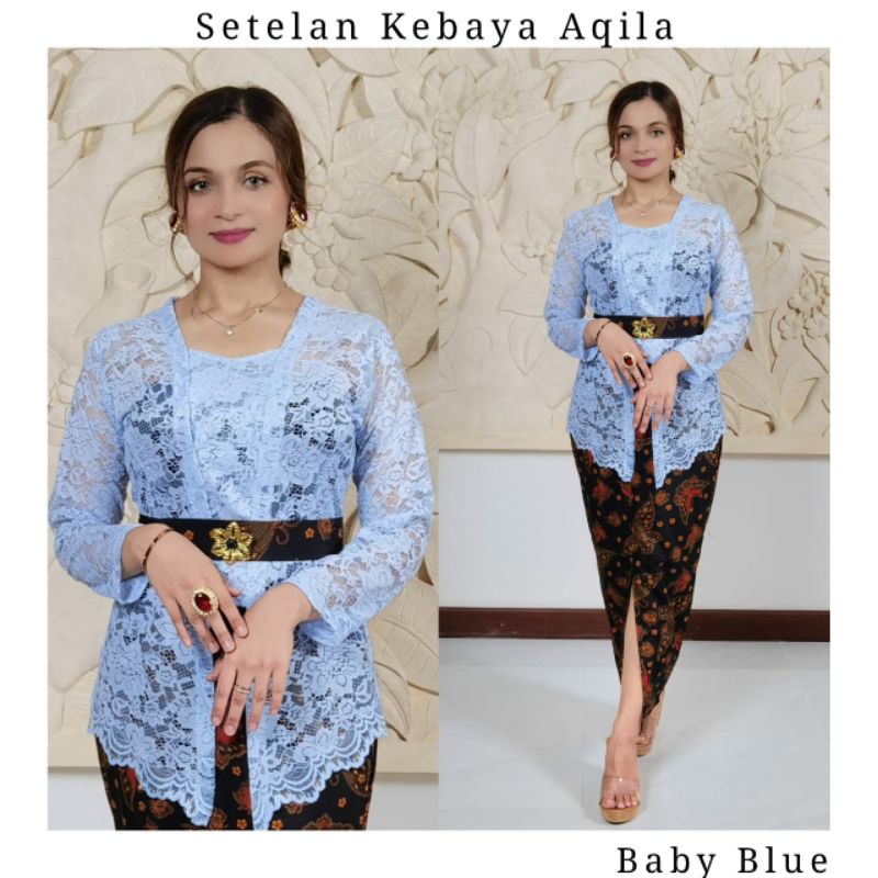 Setelan kebaya Bali aqila | Kebaya Kutubaru Semifrance