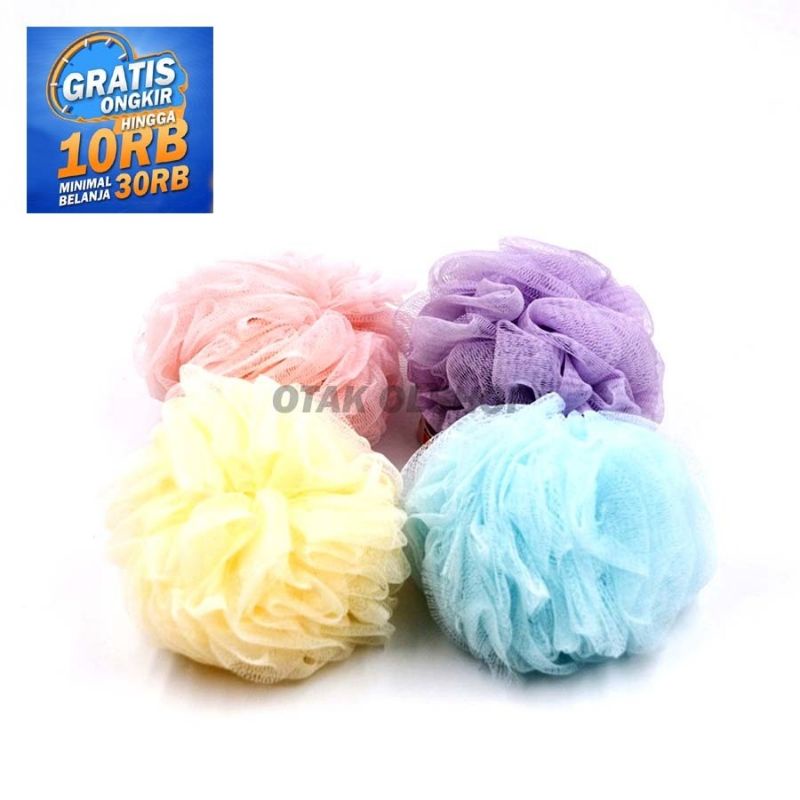 KANTOR / Spons mandi jaring 30 gr 1pcs / Spon mandi shower puff bath