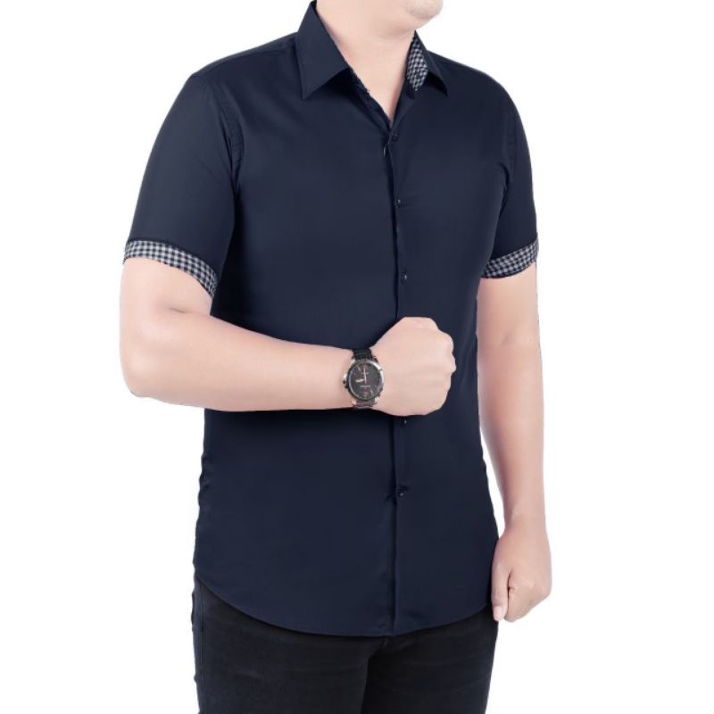 kemeja polos premium slimfit