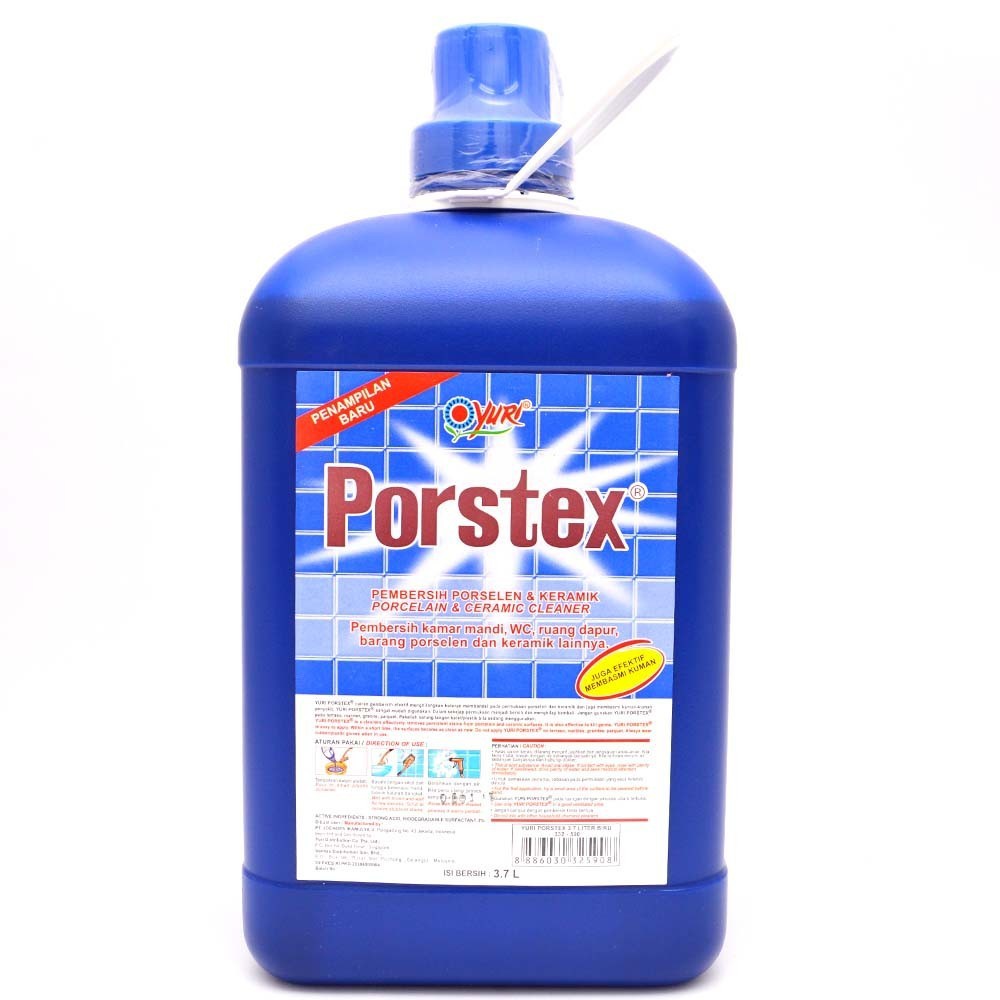 porstex yuri pembersih porselen keramik 3700 ml 3.7 liter