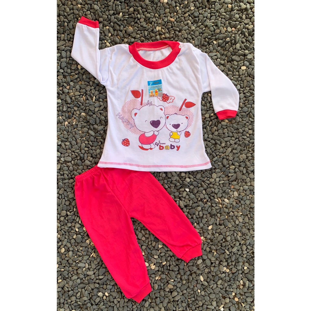 setelan baju anak perempuan lengan panjang 3-18 bulan motif koala