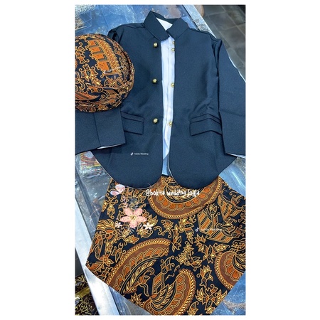 Beskap Anak Jawa Wes2+Blangkon+Bawahan