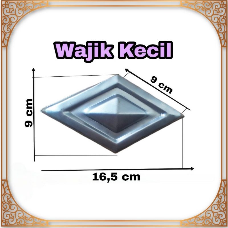 Wajik kecil ornamen pagar pintu plat besi tebal