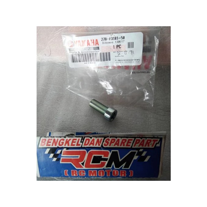 BOLT HEXAGON SOCKET HEX BAUT AS SHOCK SKOK DEPAN BAGIAN BAWAH RXKING RX KING ORI YGP 278-F3181-50