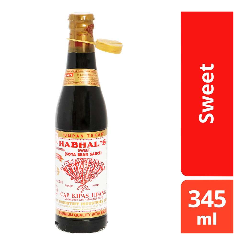 

Habhal's Kicap Manis Kecap Manis Sweet Soya Bean Sauce 345ml