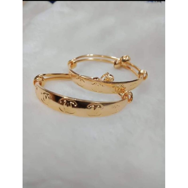 GELANG KRINCING ANAK CHANEL GOLD