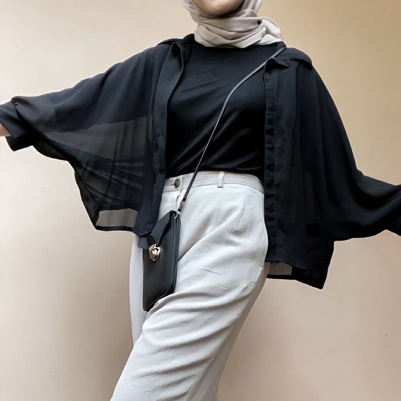 BASIC OUTER BATWING CERUTY OVERSIZE // LENGAN BALON VIRAL