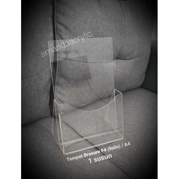 

Acrylic Tempat Brosure 3mm uk.F4 (folio) & A4