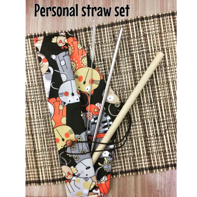 

Personal straw set