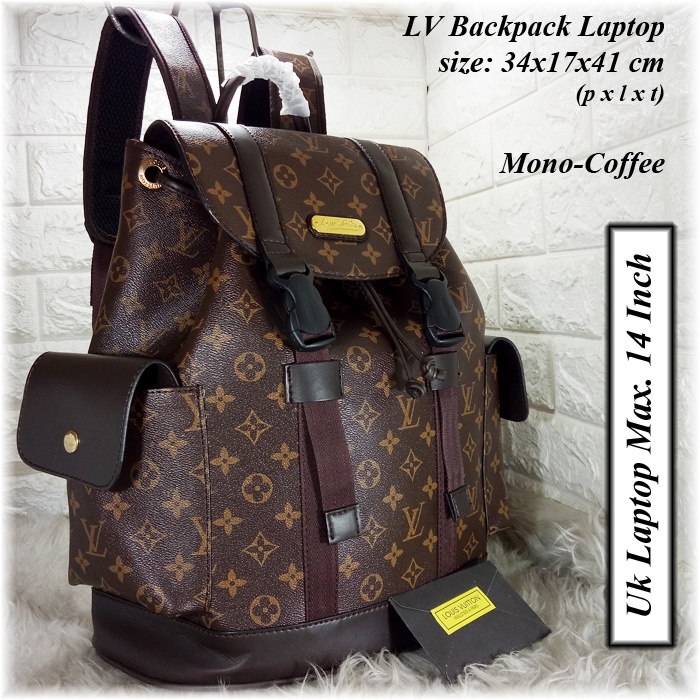 Lv Backpack Laptop Unisex