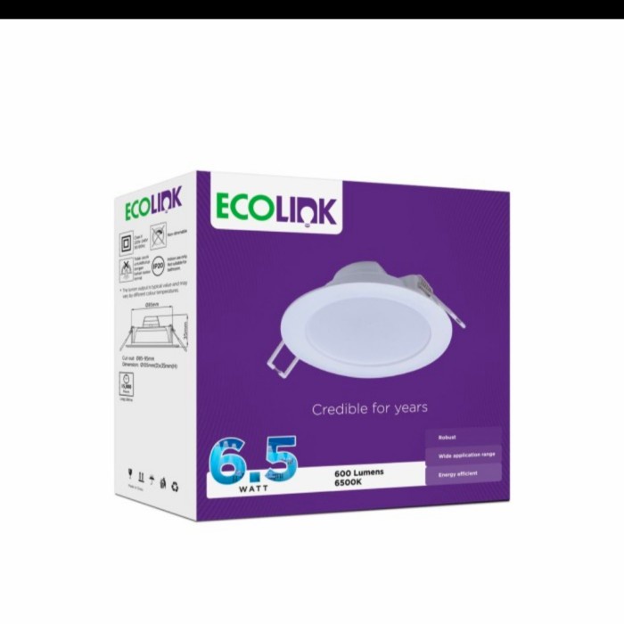Downloght Lampu Plafon Led ECOLINK 6,5 Watt (SNI)