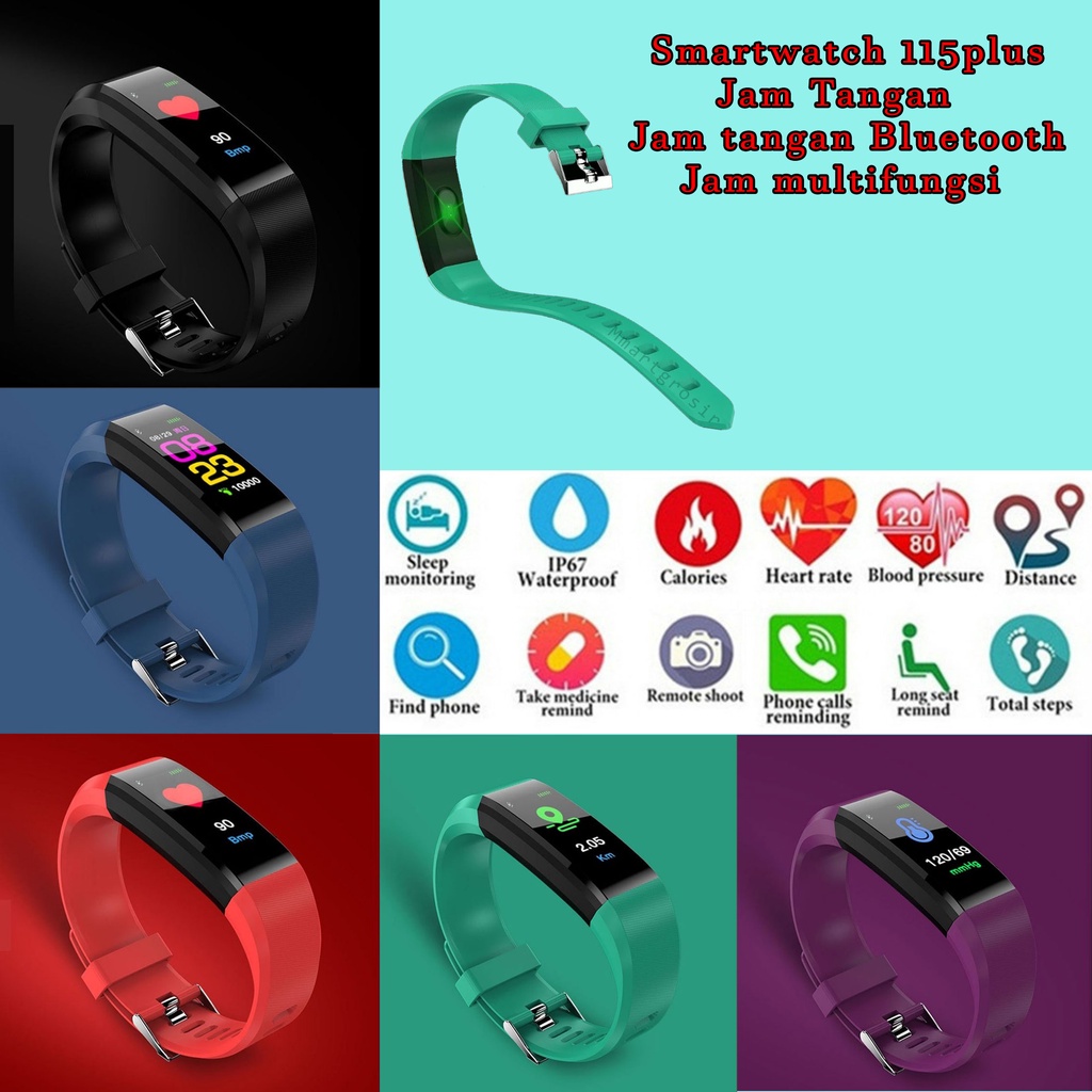 Smartwatch 115plus/ Jam Tangan / Jam tangan Bluetooth / Jam multifungsi