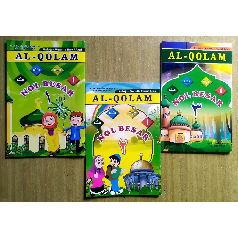 BUKU AL QOLAM NOL BESAR / BUKU BELAJAR MENULIS HURUF HIJAIYAH ANAK PAUD DAN TK MUDAH BELAJAR MENULIS