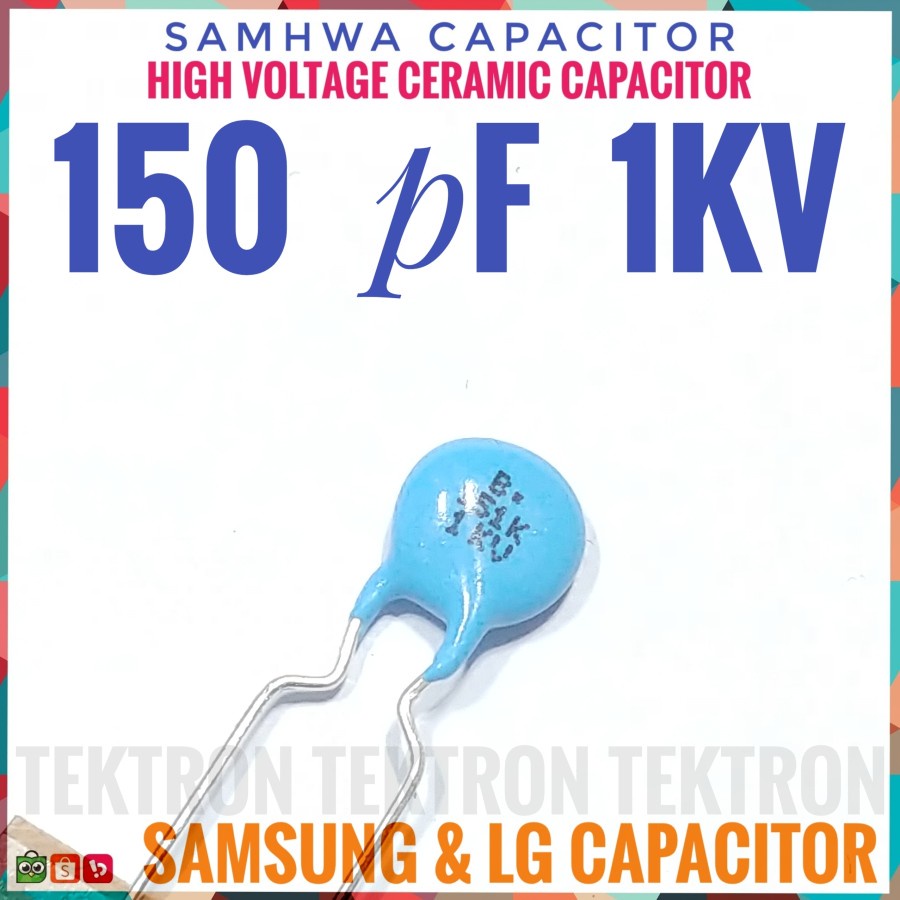 Samhwa 150pF 1KV Ceramic Capacitor 151 1000V Keramik High Voltage 150p