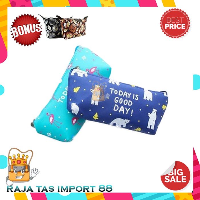 

Tempat Pensil Kapasitas Besar Multifungsi Bahan Kulit PU Motif Flamingo Untuk Pelajar Like C151