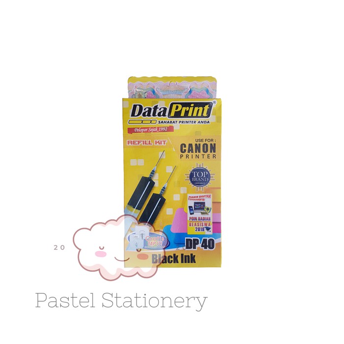 DataPrint Refill Tinta Canon Hitam DP 40 - Tinta HP Data Print DP 40