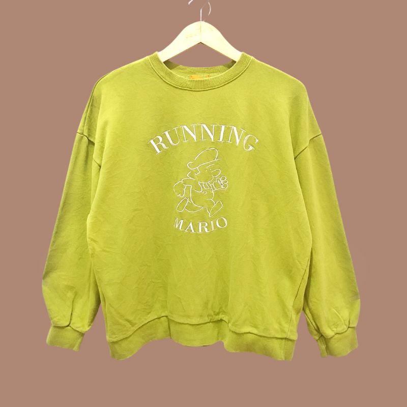 282 by.187 Yellow Green Sweater Crewneck