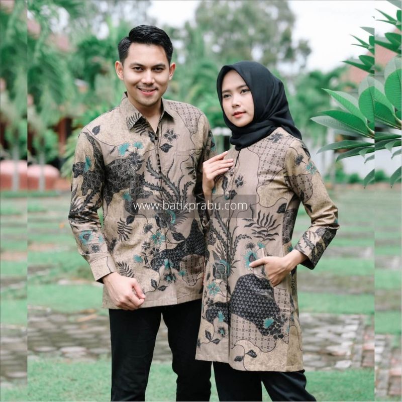 Batik Pasangan Couple sarimbit Batik Pria dan Wanita Batik Seragam C02