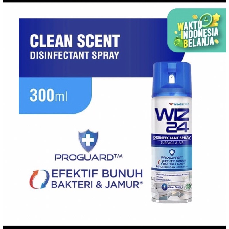 Wiz 24 Disinfektan  Spray Aerosol 300ml