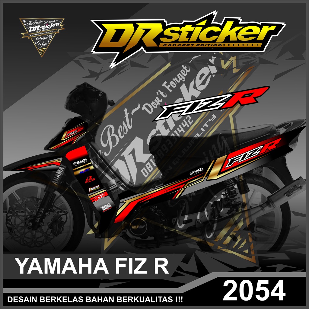 2054 Striping Semi Full Fizr Racing - Sticker Striping FizR Desain Racing