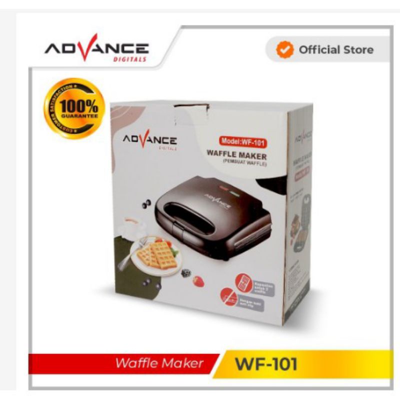 ADVANCE WAFFEL MAKER PEMBUAT WAFFLE WF 101 DAN WF 206 ORIGINAL GARANSI RESMI