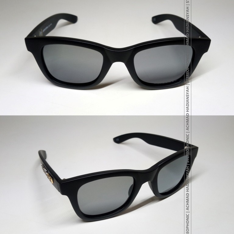 Kacamata SKULL RIDER ORIGINAL Full Black Frame Sunglass SKULL RIDER Hitam Kacamata Motor