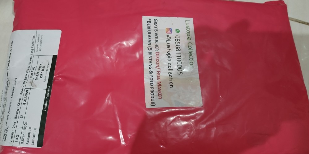 Kawai - Long Kyoto Top / Atasan Batik Wanita Lengan Panjang