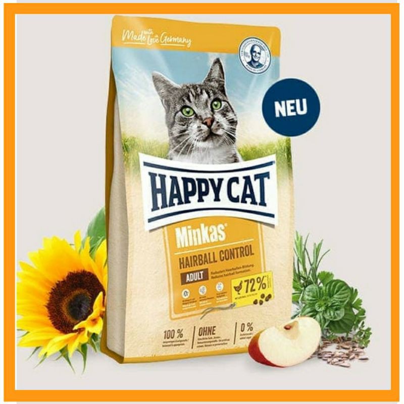 Happy Cat Hairball Control 10kg (Ekspedisi) makanan kucing dewasa happy cat minkas