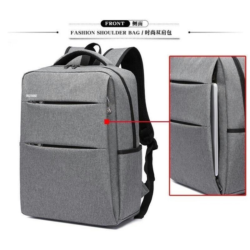 backpack polos tas sekolah anak tas kerja ransel laptop tas laptop tas punggung pria Elegant simple